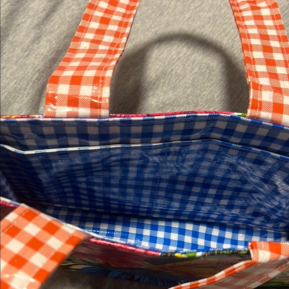 Cheerful Floral Oil-Cloth Tote Bag - Picture 6 of 6